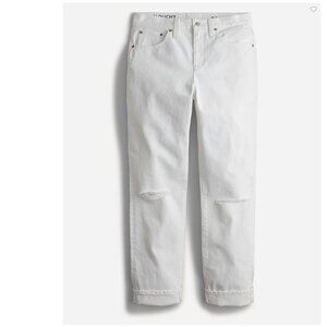 🔥 J. Crew | Slouchy Boyfriend Jean in White 30 Tall NWT